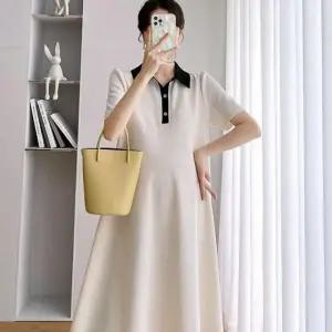 반팔 패션 포인트 디자인 일상 데일리 원피스 카라원피스 카라넥