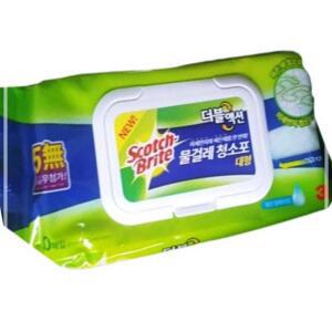 3M 더블액션 물걸레청소포 대형20매입 깔끔한 살림템 밀대걸레 올터치