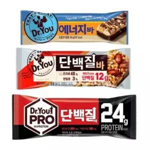 오리온 닥터유 에너지바 프로 단백질바 견과류/닥터/유단백질바/스니커즈/초코바/간식/박스