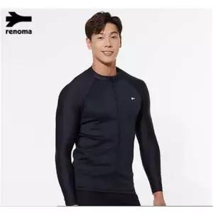레노마수영복 남성비치 서프짚업 래쉬가드 상의 TS19914 KK *끈주머니*