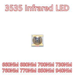 호환 3535 IR LED 적외선 이미터 다이오드 야간 투시경 CCTV 카메라 액세서리  3W  660NM  10 개