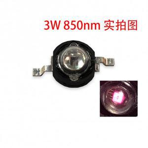 호환 LED 구슬 3W 10PCS 적외선 IR 고전력 블랙 브라켓 60도 렌즈 850nm