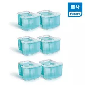 필립스 면도기 세척액 스마트클린 세척 카트리지 리필 6개입(JC302/51)
