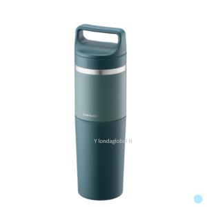 락앤락 슬로 2in1 위드 스텐 텀블러 모스그린 600ml