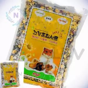 햄스터 애완동물 혼합사료 600G 햄스터밥 햄찌사료
