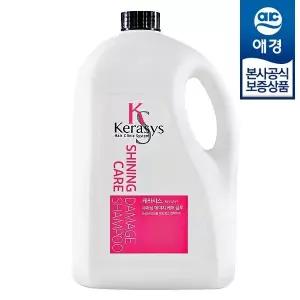 [애경] 케라시스 샤이닝 데미지 샴푸/린스 4L x1개 + 펌프