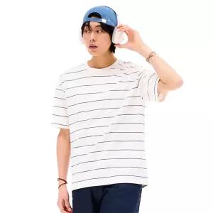 [본사][3color] U 스트라이프 코튼 반팔
