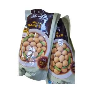 본죽 대용량 꽈리고추 메추리알 장조림 1kg 2팩
