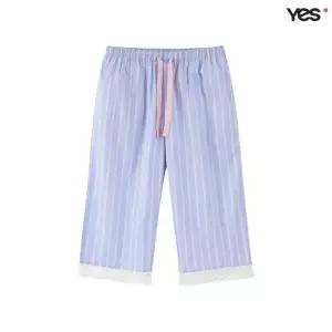 [롯데백화점]예스 레이온 스트라이프 코튼 7부 여성 이지웨어 하의 YSWEB251
