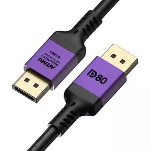 [아트뮤]VESA 인증 DP to DP 2.1 DP80 16K DisplayPort 케이블 메탈 2m
