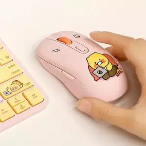 디자인에버 카카오프렌즈 무소음 무선 마우스 열공 춘식이