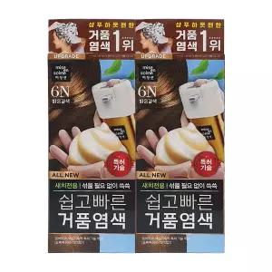 [미쟝센]미쟝센 올뉴 쉽고빠른 거품염색 6N 밝은갈색 x2