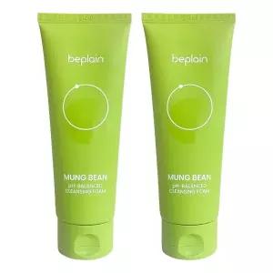 비플레인 녹두 약산성 클렌징폼 폼클렌징 160ml 2개