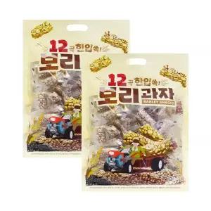 한입쏙 12곡 보리과자 400g 2개