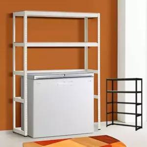 잘팔아 세탁기위선반 철제렉 김치냉장고앵글120cm 2단