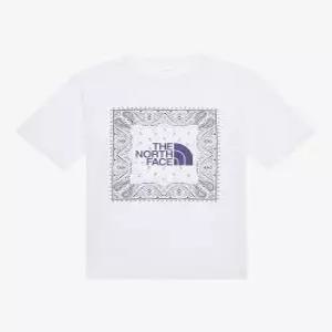 thenorthface NT7UR13B 남성 반다나 반팔 티셔츠WHITE