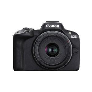 캐논 EOS R50 미러리스 카메라(RF-S18-45mm F4.5-6.3)는 및 마운트, RF 카메라, F5-7.1은 24.2메가픽셀 4K STM 렌즈, 브이로그 비디오, RF-S55-210mm 크리에이터 CMOS(APS-C) 센서, 블랙 콘텐츠