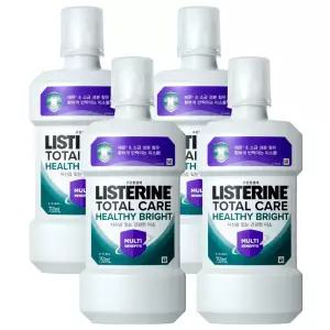 리스테린 헬씨 브라이트 750ml 4개 + 증정