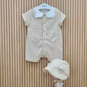 [아가방]노아체크반팔우주복(모자)_01T327502_CC