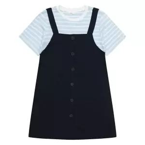 [보리보리/소이]여아 스트라이프 레이어드 뷔스티에 반팔 원피스 22M1861_NY