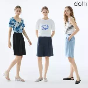 현대홈쇼핑 도티 dotti 여성 25SS 린넨 블렌디드 버뮤다 팬츠 3종 MW5W 980236