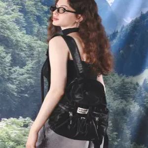 마스마룰즈 mini ver flap backpack Glittery black 5014764739