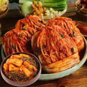 해남 땅끝마을 쌍둥이네 포기김치 8kg, 총각김치 2kg (총 10kg)