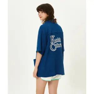 매장정품 코닥 KODAK 브라이스 니트 반팔 셔켓 BLUE K5223LKT43BLU 201047