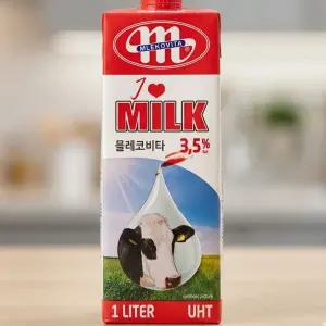 믈레코비타 아이러브밀크 3.5% 멸균우유 1L 12개