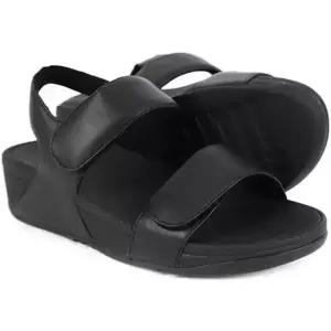 핏플랍 fitflop 루루 어드저스터블 레더 블랙 여성 백스트랩 샌들 (FV8-090)