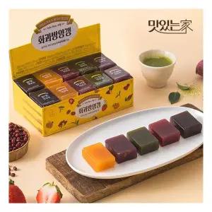 화과방 큐빅양갱 30개입(+쇼핑백) 인기간식 어르신 프리미엄 디저트 선물