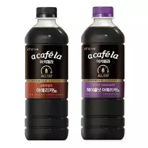 [NS홈쇼핑](로)아카페라 아메리카노1000ml*6병(A.설탕무첨가 B.헤이즐넛)..[31989773]