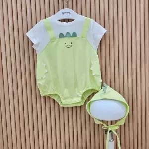 [아가방]빅토공룡반팔바디수트(모자)_01T327910_CC