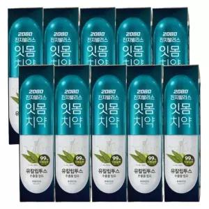 2080 진지발리스 유칼립투스 후레쉬민트치약 150g x 10개