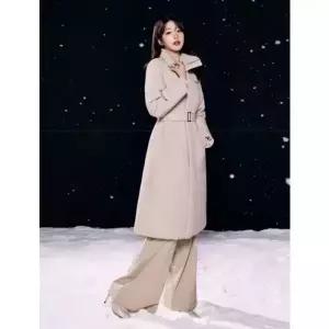 아이더역시즌 출고가479,000원 캐시미어 코트 여성 윈드스토퍼 롱 다운 자켓 DWW24559 1098320