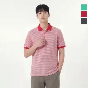 웨스트우드 남성 스트라이프 린넨 폴로티_WO2MCTP457 427647