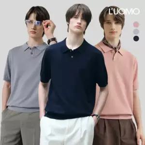 워모 26SS 남성 여름 카라 반팔니트 3종세트