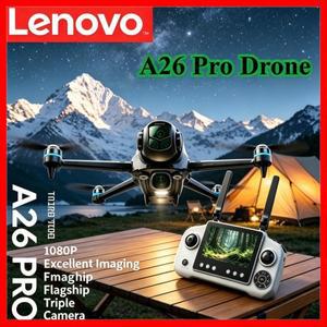 레노버 A26 프로 드론 4K HD 8K 트리플 카메라 FPV 브러시리스 모터 장애물 회피 접이식 RC 쿼드콥터 전문