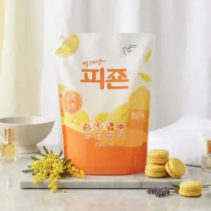 피죤 섬유유연제 리필 2300ml 6개 옐로미모사