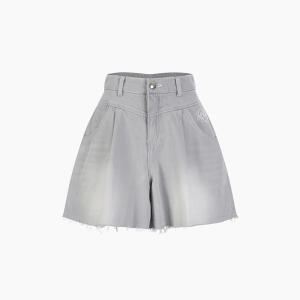[AK분당점] [에고이스트] [BLUE LABEL] 턱 플레어 자수 데님숏츠 ES2ODQ02
