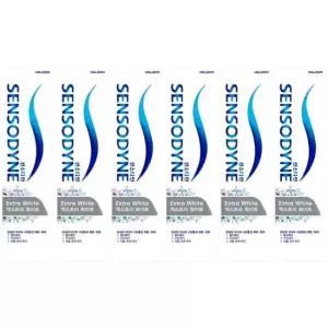 센소다인 엑스트라 화이트 치약 120g x 6개 화이트닝 민감성 치약