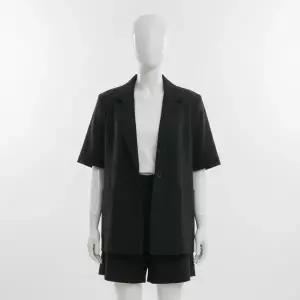 LAP 브랜드관 (SET-아우터)뒤트임 오버핏 반팔 재킷 AS2EJ460