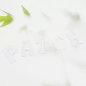 옷리폼 의류 패치 알파벳 흰색