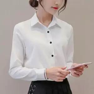 여성 셔츠 브라우스 정장 유니폼 와이셔츠