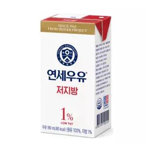 연세우유 저지방 우유 190ml 24팩
