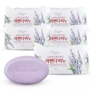 목욕탕비누 동서씨앤지 향이 좋은 라벤더 세수 비누 150g 5개