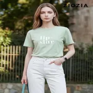 [ZIOZIA W] 여성 레터링 그래픽 반팔티 A (AFC2TR1101A)