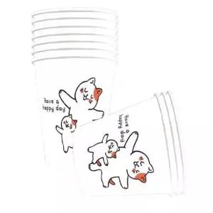 페이퍼맥스 고양이 종이컵 2000개 일회용 사무실 주방 커피종이컵/J