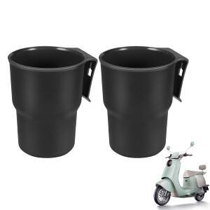 클램프가있는 2PCS 오토바이 컵 홀더 자동차 에어 벤트 자전거 전자 호환용 범호환용 물병