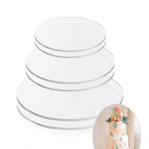 46810 인치 릴 라운드 케이크  2pcs 보드 재사용 가능 생일 축하 기본 플레이트 DIY 도구